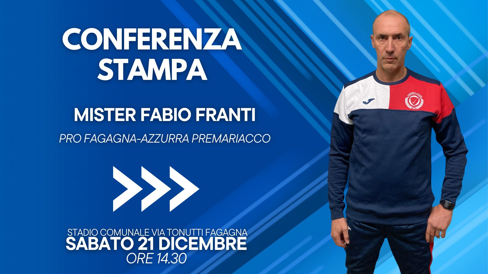 Eccellenza FVG, mister Franti presenta Pro Fagagna-Azzurra Premariacco